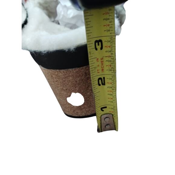 Birkenstock Women's Papillio Nora Shearling Wedge Slide Buckle Sandals size 10 - Picture 10 of 11